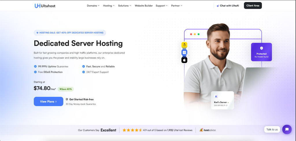 Dedicated hosting