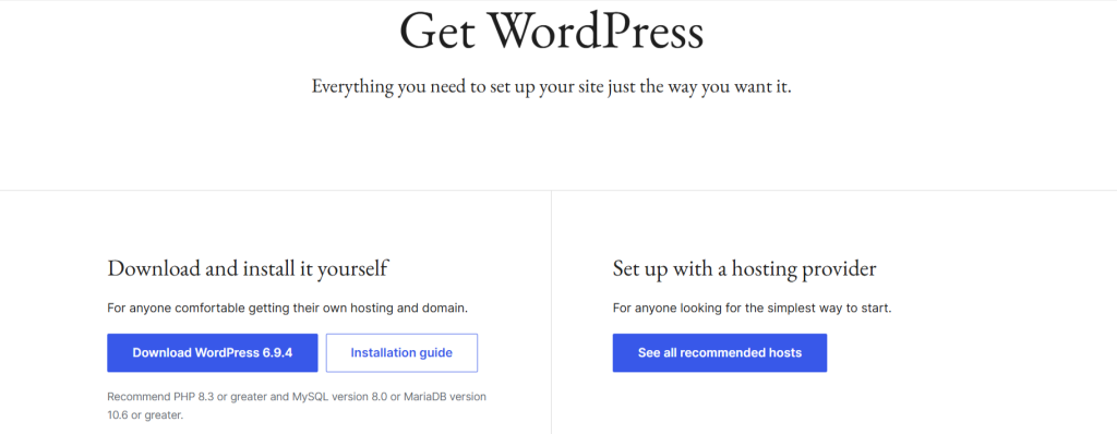 wordpress update
