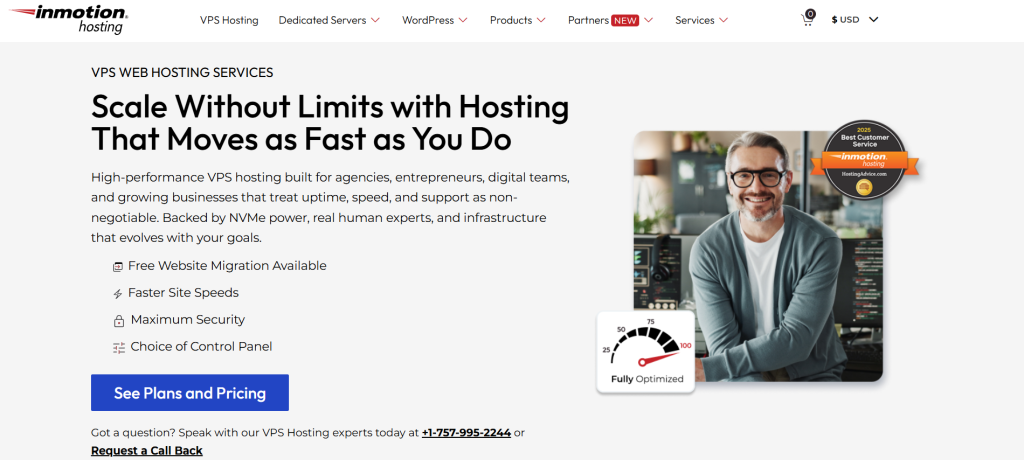 InMotion Managed VPS