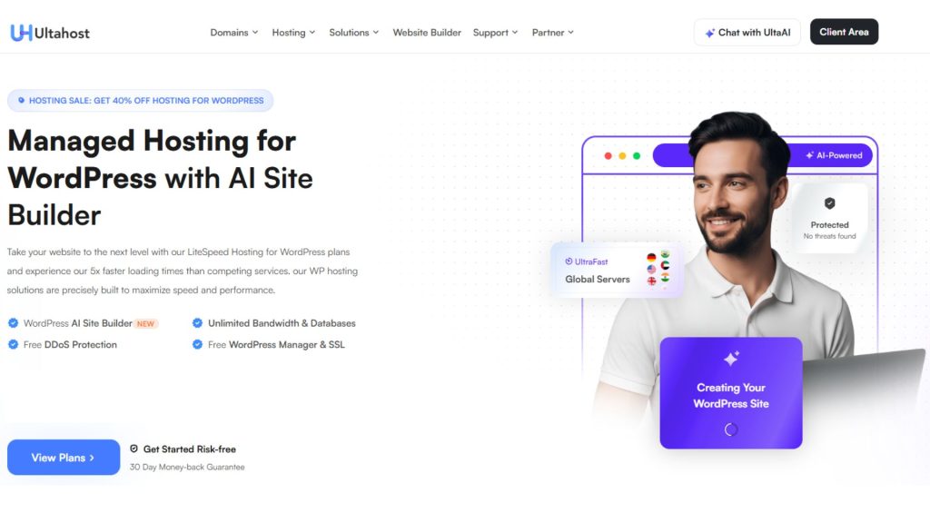 WordPress hosting comparison graphic