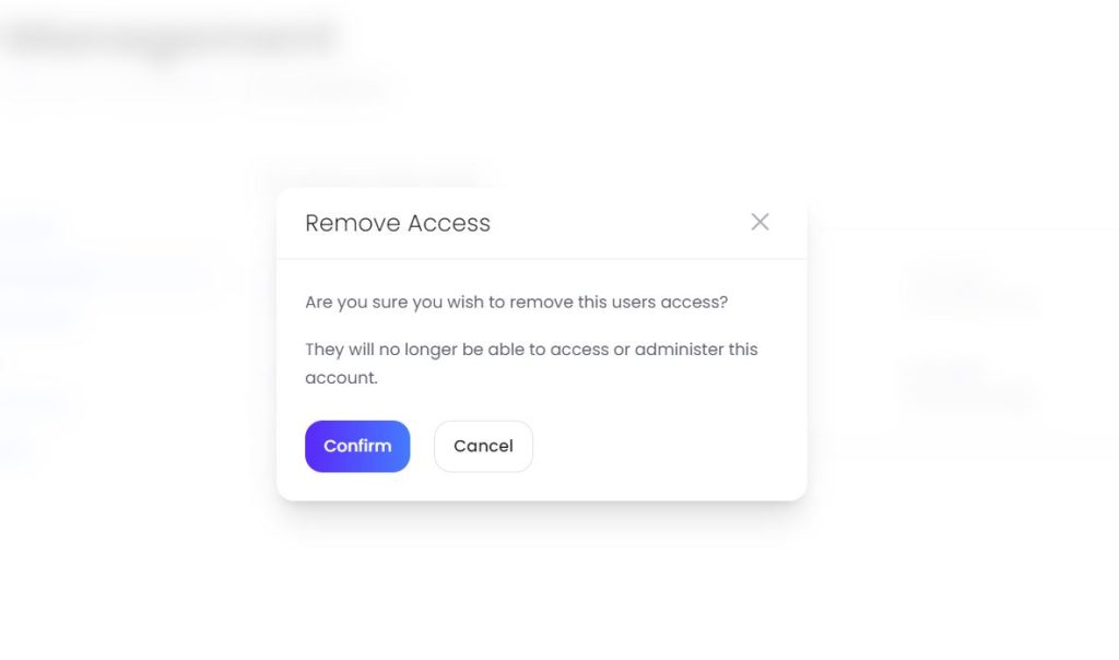 remove user access
