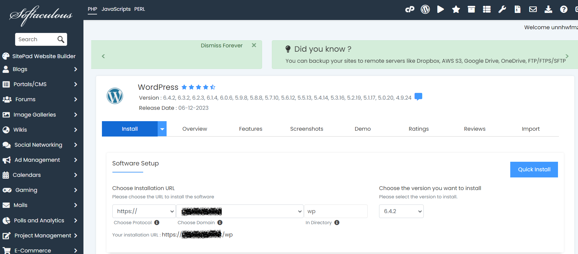Install WordPress on a domain with Shared Hosting | Ultahost Knowledge Base
