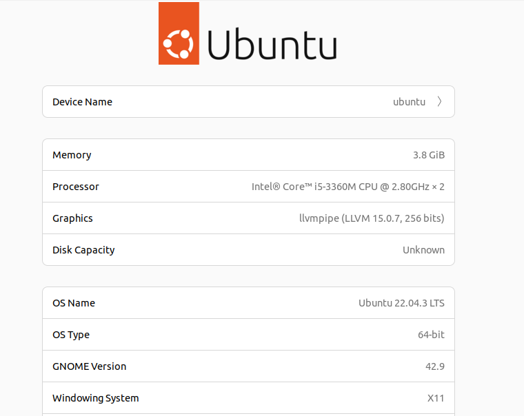 Ubuntu version