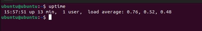 uptime command