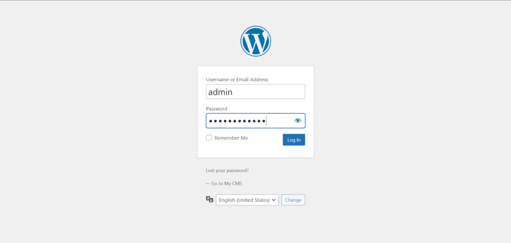CMS WordPress in the ispmanager panel