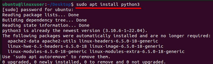 Install Django on Linux OS