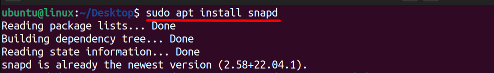 Installing Snap Package Manager
