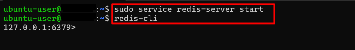 sudo service redis-server start