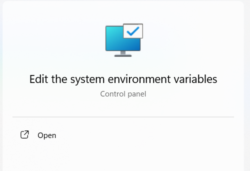 system variable