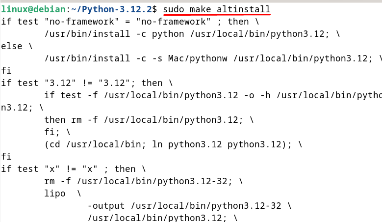 Installing Python Directly from the Source