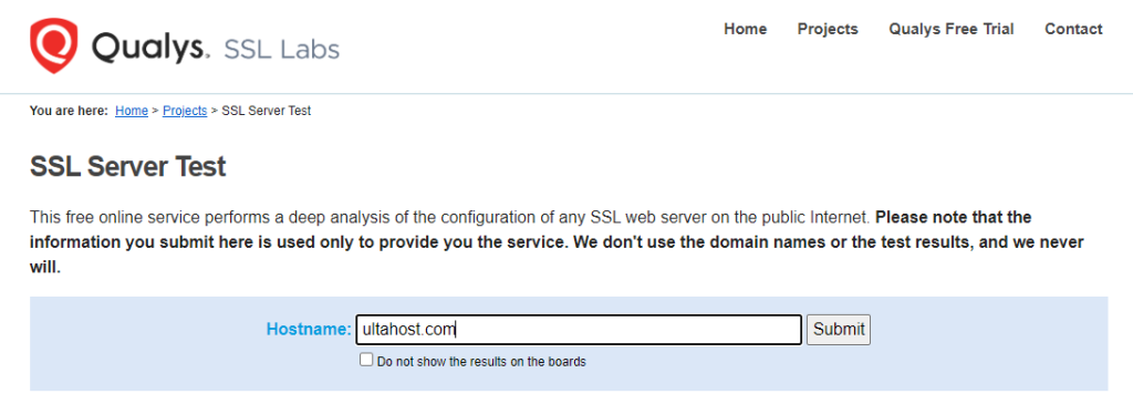 ssl server test