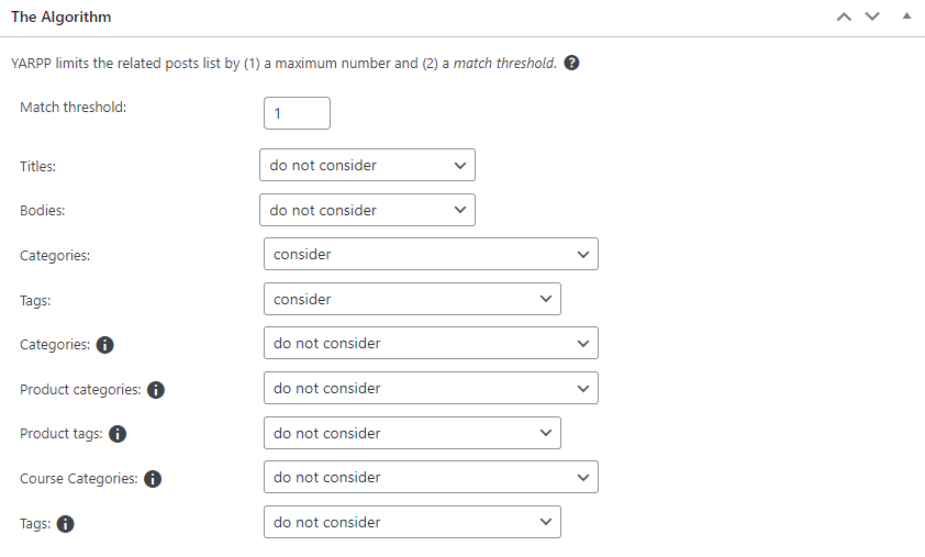 the algorithm