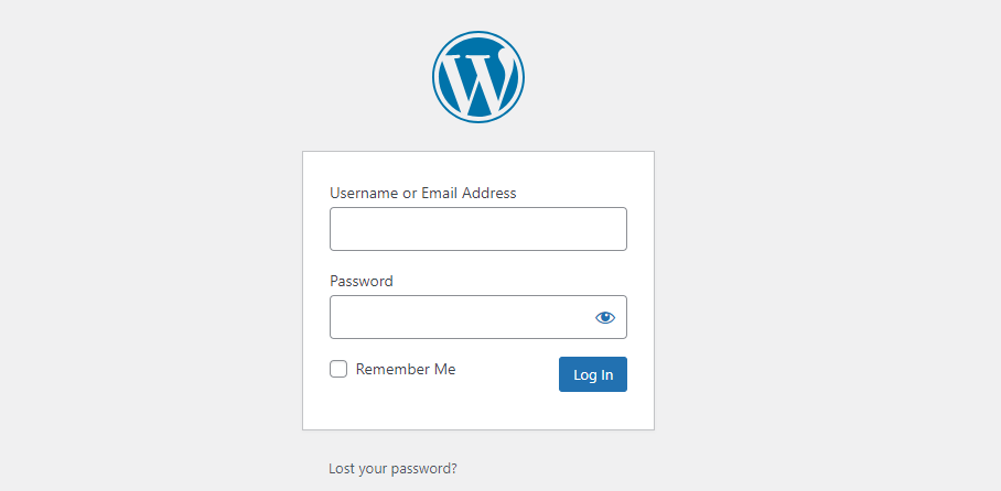 wordpress login