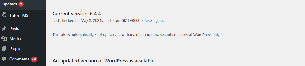 How to Check Your WordPress Version | Ultahost Knowledge Base