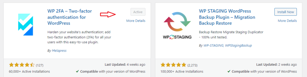 2FA WP plugin