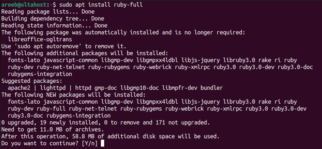 install ruby Ubuntu