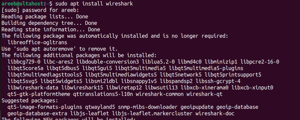 install wireshark