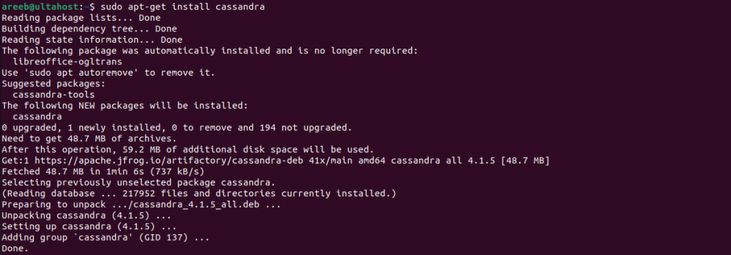 install cassandra