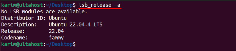 lsb release command