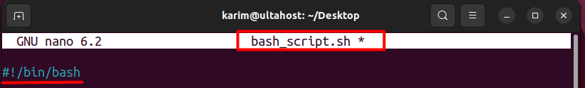 bash script