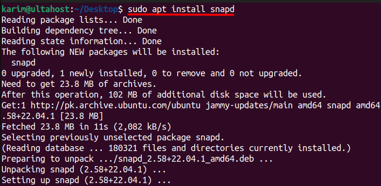 install snapd