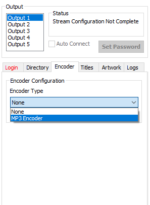 encoded shoutcast