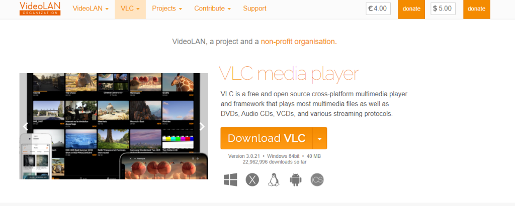 official VLC page