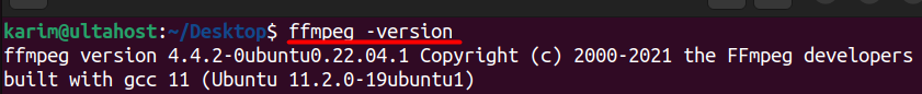 ffmpeg version