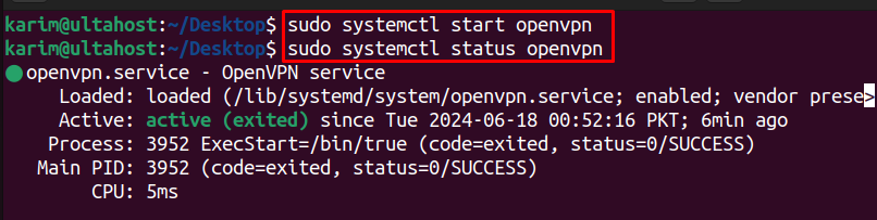 systemctl openvpn