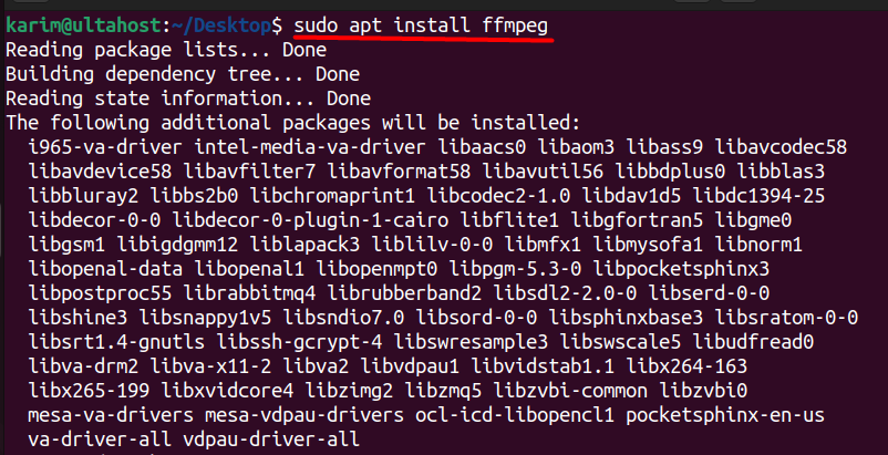 install ffmpeg