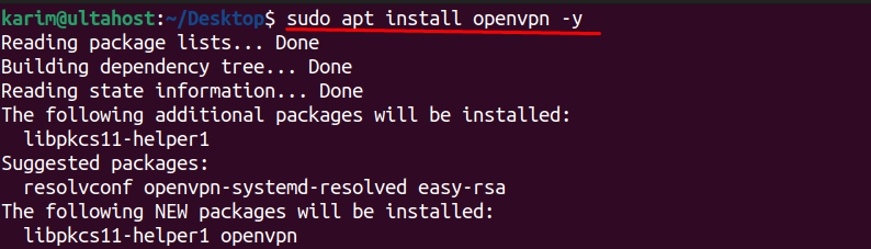 openvpn install