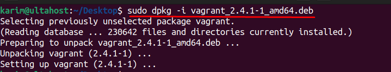 dpkg vagrant