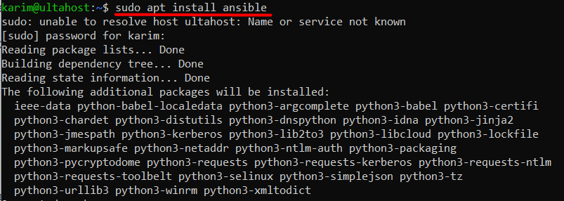 install ansible