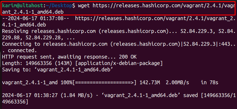 wget vagrant