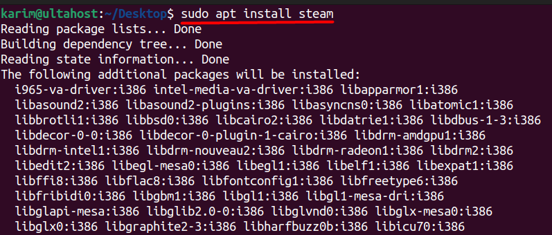 apt install steam