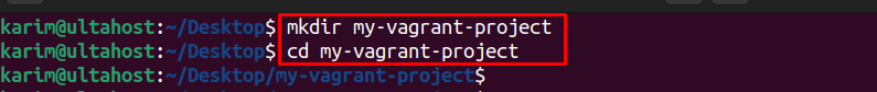 initialize vagrant