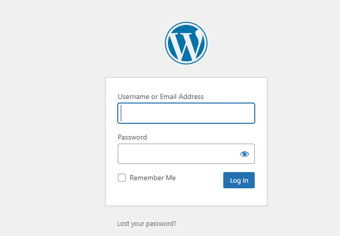 wordpress admin