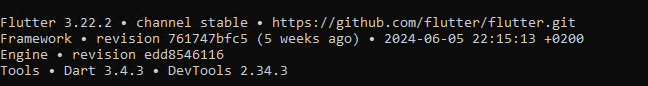 flutter version
