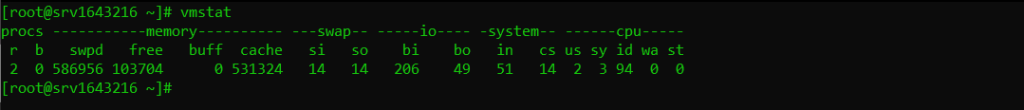 vmstat command