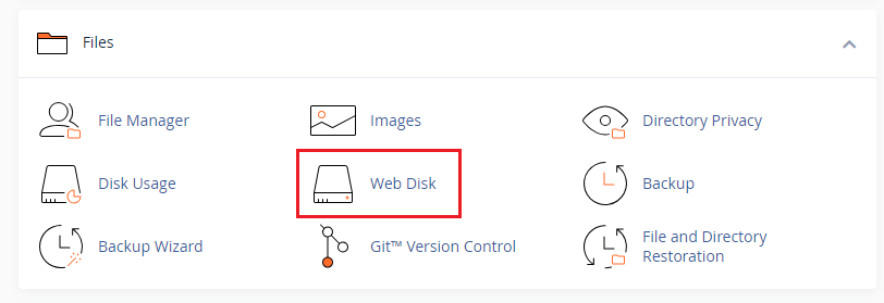 webdisk cpanel