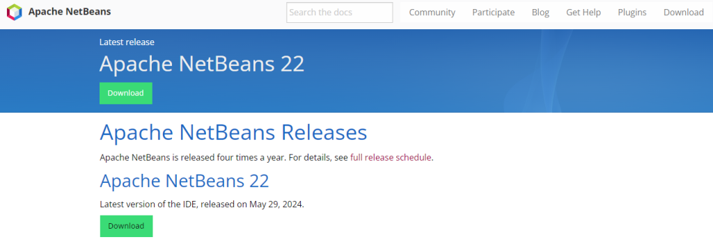 netbeans website