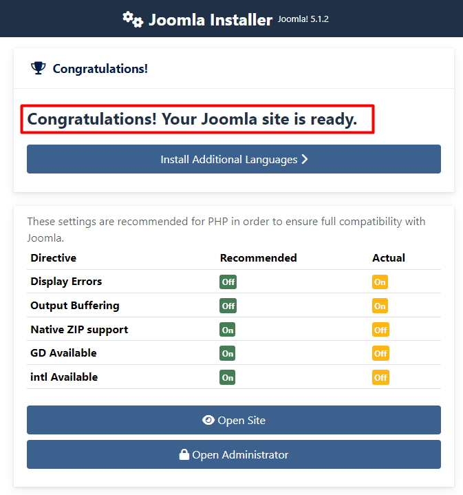 joomla installer