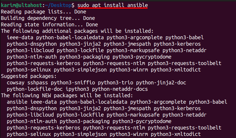 install ansible