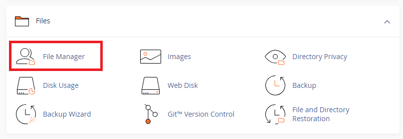 file manager cPanel