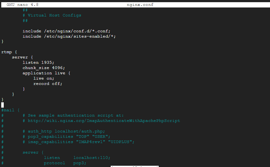 rtmp configuration