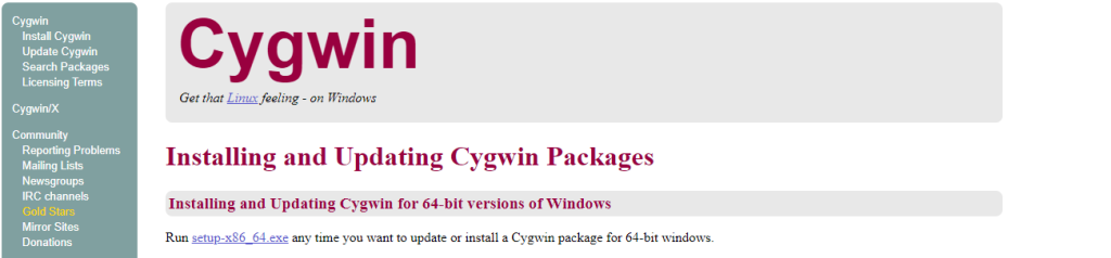 cygwin tool