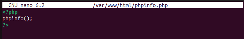 phpinfo()
