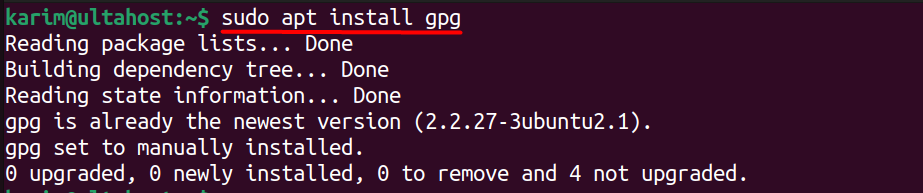 install gpg