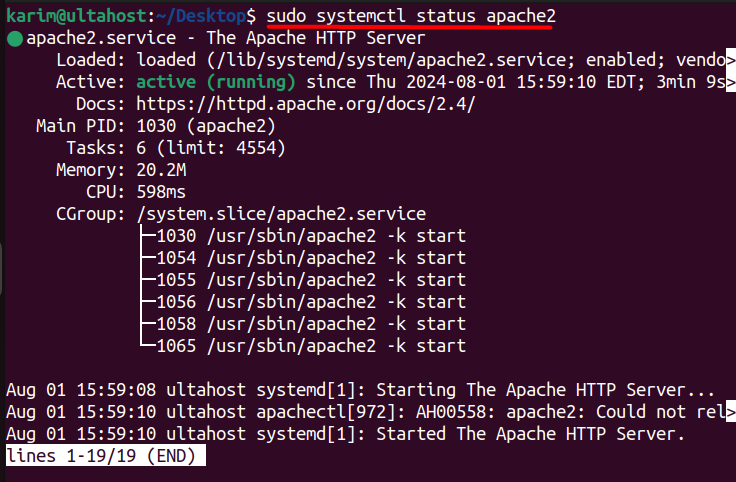 sudo-systemctl-status-apache2