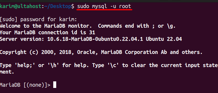 mysql root